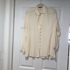 Annabelle, sand-colored blouse.  M